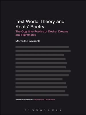 cover image of Text World Theory and Keats' Poetry